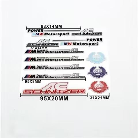 FA8Helmet Body Motorcycle Personalized Creative Reflective Sticker For BMW M 1 3 4 5 6 7 Series X1 X3 X4 X5 G20 G38 F48 E36 Accesso