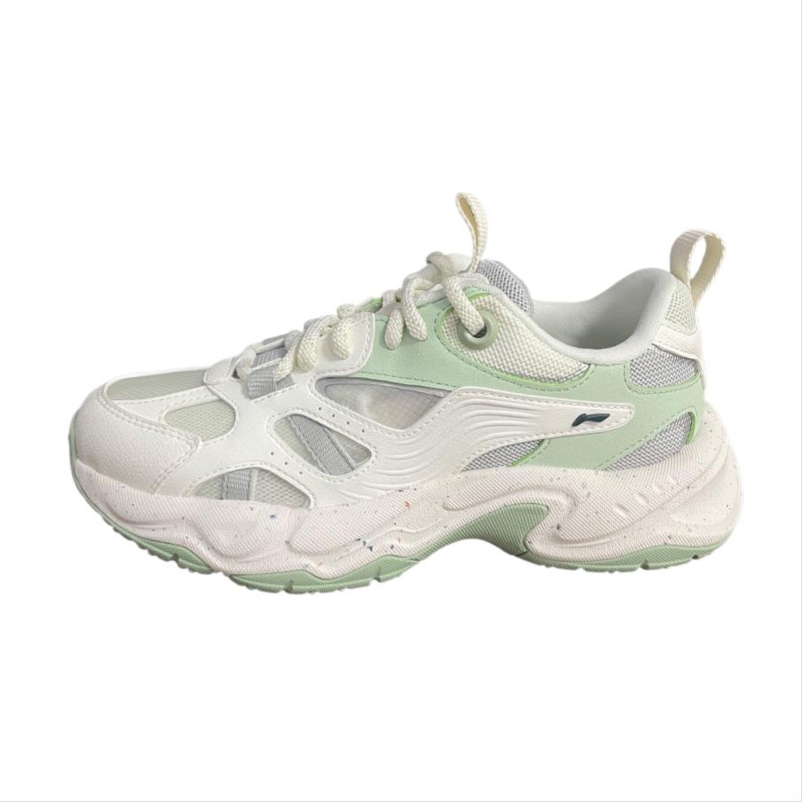 Li-Ning Модные Универсальные Дышащие Низкие Повседневные Кроссовки Мужские Зеленые AGCV307-3 38⅓