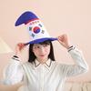 Funny Korean Flags Print Hat Adult Carnivals Party Hat Dress Up Carnivals Hat