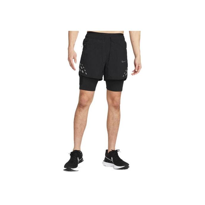 

Nike Шорты для бега Run Division Pinnacle два-в-одном мужские, черные DM4764-010 S