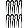 New Simple Matte Wave U-shaped Solid Color Hairpin Women Versatile Elegant Pan Hair Clip for Girl Hair Accessories