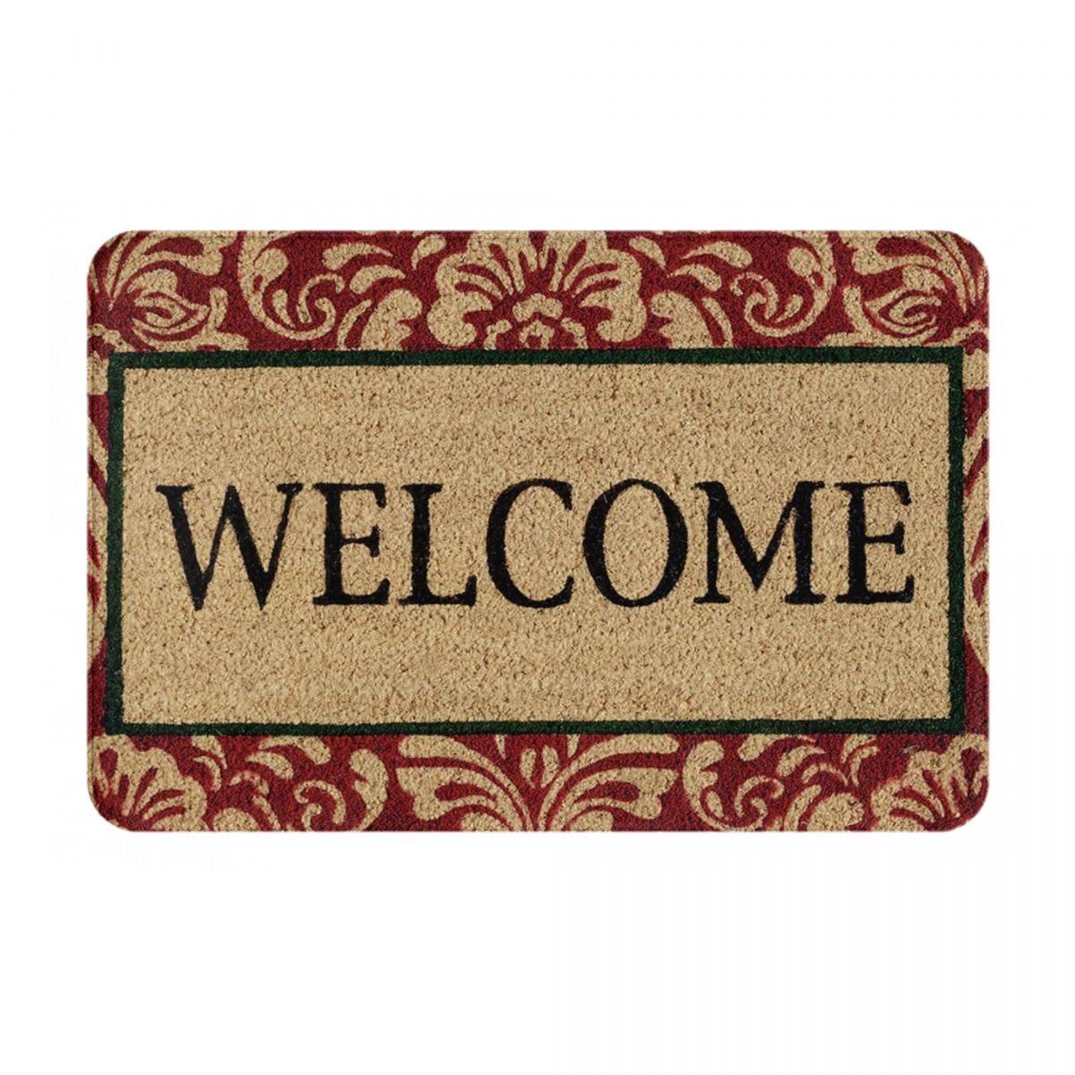 Welkom Antislip Deurmat Vloermat Stofbestendig Tapijt Vloerkleed voor Keuken Entree Huis Slaapkamer Voetmat Matten 60x40 cm