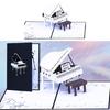 Elegant 3D Piano Celebration Card Distinctive 3D Piano Card for Birthday Parties, Graduations, and Valentines Day