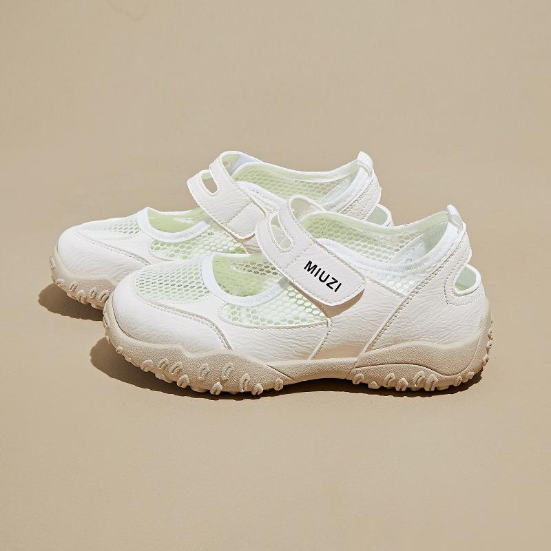 Inner height increase new Velcro dad shoes girl, summer student casual shoes mesh breathable