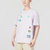 Puma Buchstaben-Logo Bedrucktes Rundhals Kurzarm T-Shirt Unisex Oberteile Helllila 623251-17