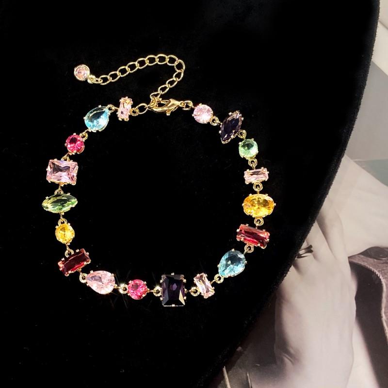 Elegant Pink Four-Leaf Clover Necklace Set With Floral Pendant Rose Gold Plated Copper Jewelry Women