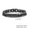 Stainless Steel Jewelry Thick Heavy Cuban Chain Men Bracelets Wristband For Dad Boyfriend Valentine's Day Gift