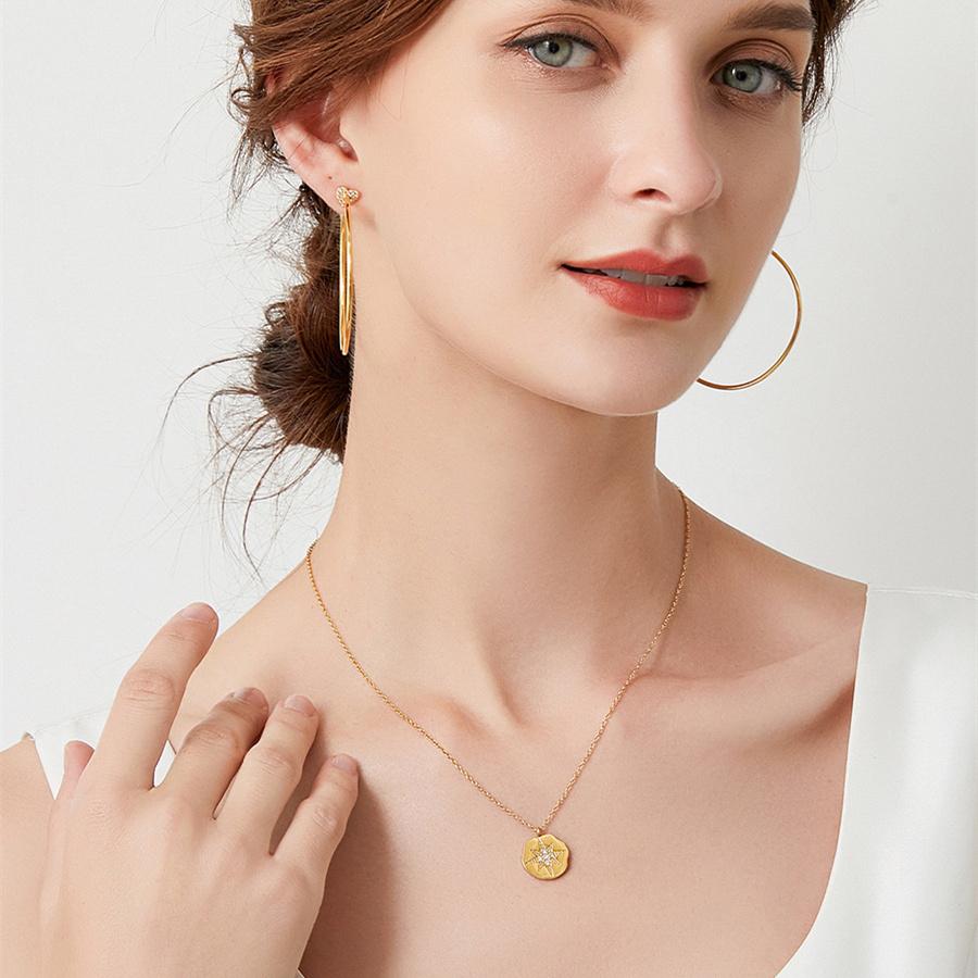 

Женское колье-чокер из нержавеющей стали Lucky Coin Penny Long T-BAR, кулон-переключатель, воротники de moda, колье в стиле бохо, подарок