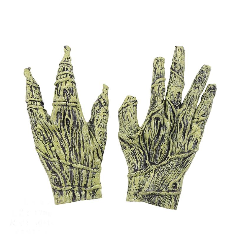 

Латексные окровавленные перчатки вервольфа Ужас Хэллоуин Вечеринка Косплей Аксессуары для костюма зелёный