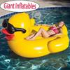 M/Thickened SwimmingPool Floating Bed Air Mattress Giant Duck Inflatable Pool Water Lounge Chair Suitable For Pool & Beach Party