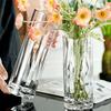 Hydroponics Plants Desktop Glass Planter Vase Acrylic Hydroponic Awakening Flower Bucket Transparent Cylinder Flower Vase