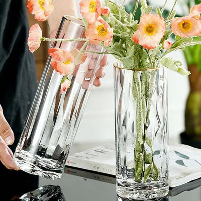 Hydroponics Plants Desktop Glass Planter Vase Acrylic Hydroponic Awakening Flower Bucket Transparent Cylinder Flower Vase