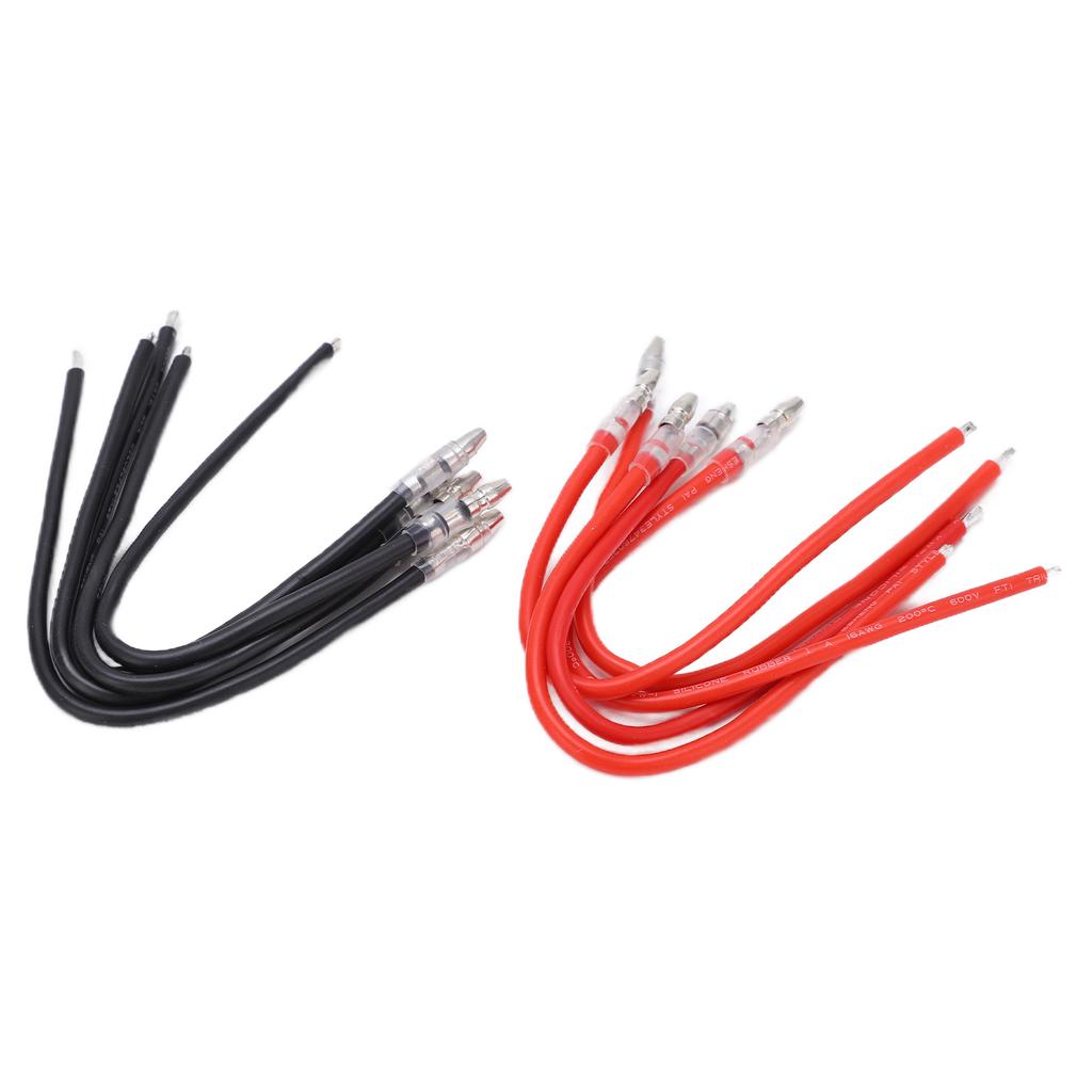 10pcs RC Motor Cable Durable Soft Not Easily Break Reliable Bullets Connector Extension Cable for Brush Motor