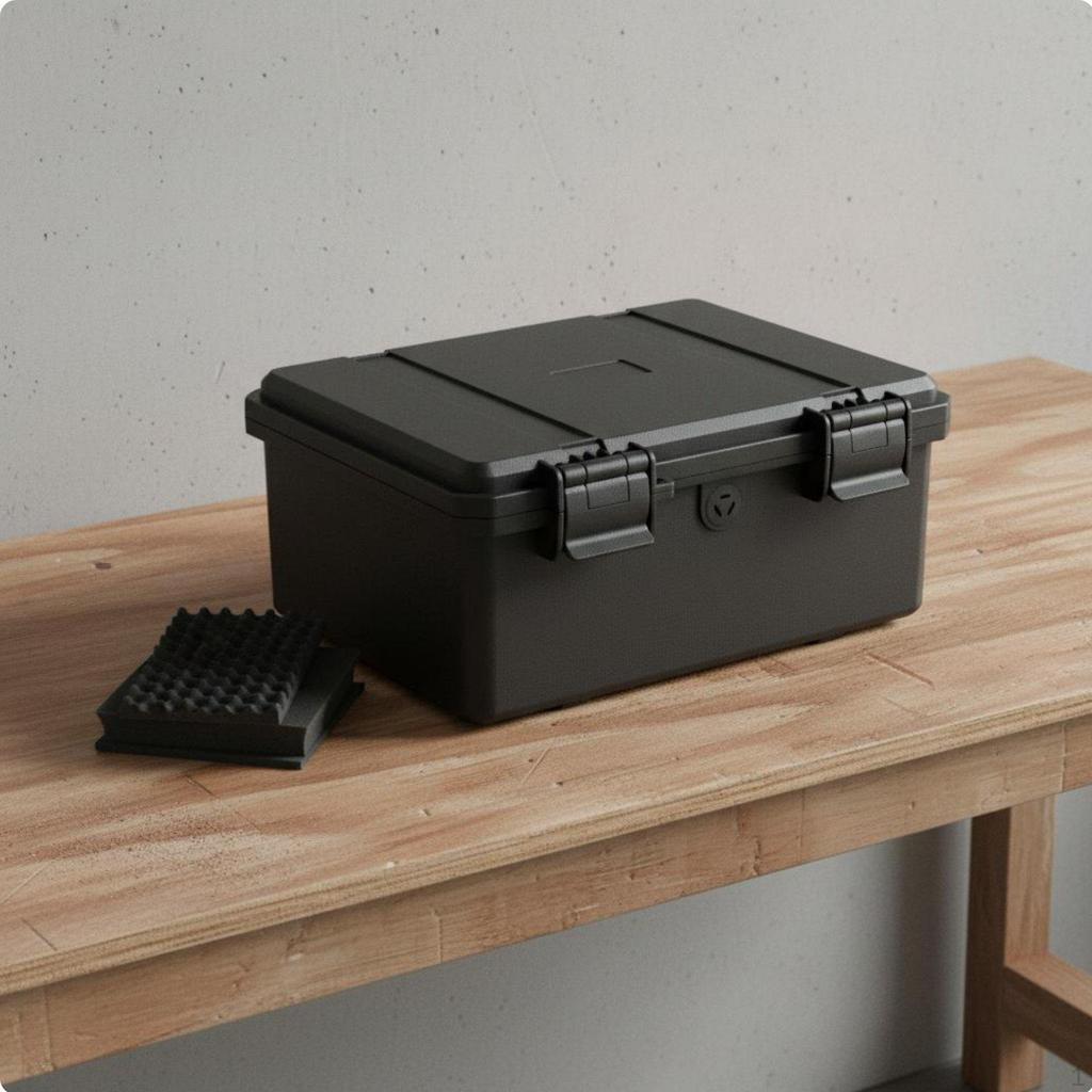 Industrial Grade Storage Box Large Capacity Heavy Duty Equipment Dustproof Hard Shell Shielded