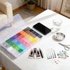 30000Pcs Resin Rhinestones With Tweezers For Bedazzling  Multicolor 3mm Crystal With 3Pcs 10ml Jewelry Glue For Nail Crafting Makeup