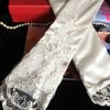 Wedding Accessories Banquet Floral Satin Mittens Elbow Length Full Finger Gloves Long Gloves