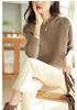 Women's Loose Fit Cashmere Hoodie - Spring/Autumn Korean Style Wool Knit Sweater