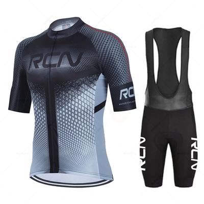 2024 nowy zestaw koszulek rowerowych Rcn z krótkim rękawem dla mężczyzn anty-uv rower jazda na rowerze zestaw koszulek rowerowych Pro Team letnia odzież rowerowa