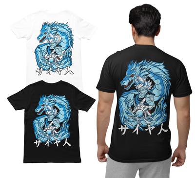 Dragon Ball Shirt Rückenaufdruck Goku Drache Shenlong Herren Bio-T-Shirt S-XXXL