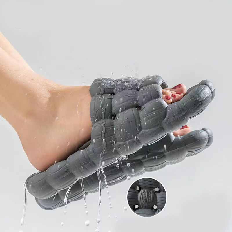 Letní protiskluzové žabky Silná platforma Muži Koupelna Domácí Pantofle Protizápach Měkká podrážka Lehké Sandály Cloud Slides