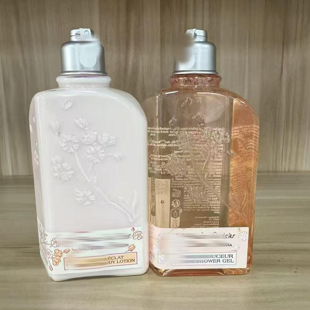 France Oushutian Almond Cherry Blossom Body Lotion & Shower Oil, 200ml