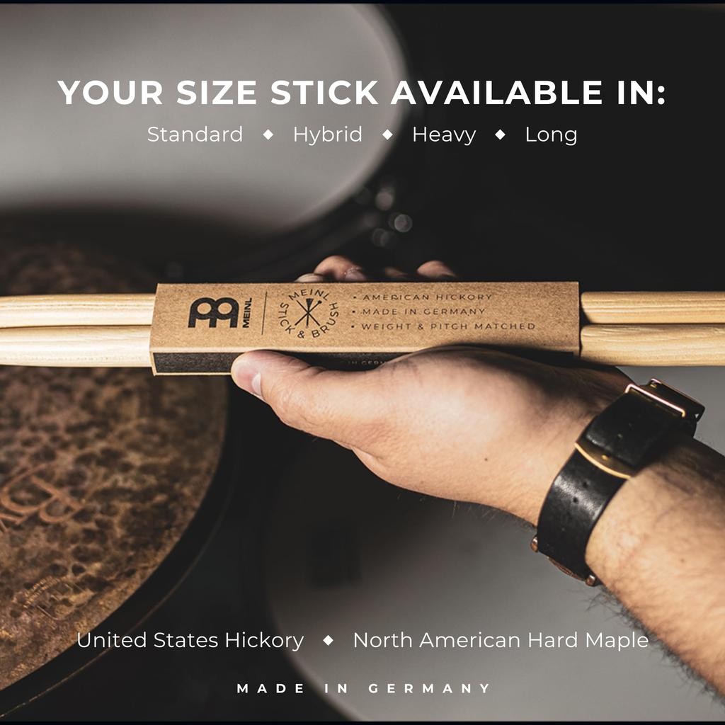 MEINL Stick Brush Meinl Drumstick HYBRID Hickory Hybrid Tip 9A SB133 X & (413 14.7mm) []