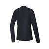 Fila Color Block Stand Collar Fashion Casual Long Sleeve T-Shirt Women Tops Black A11W445221B-BK