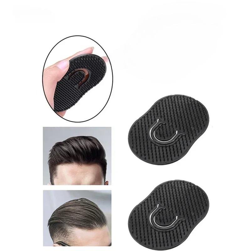 1/2 Stück Kleine Runde Haarbürste Taschenkämme Haare Männer Bart Schnurrbart Handfläche Reise Kopfhautmassagegerät Tragbare Massagebürsten Großhandel