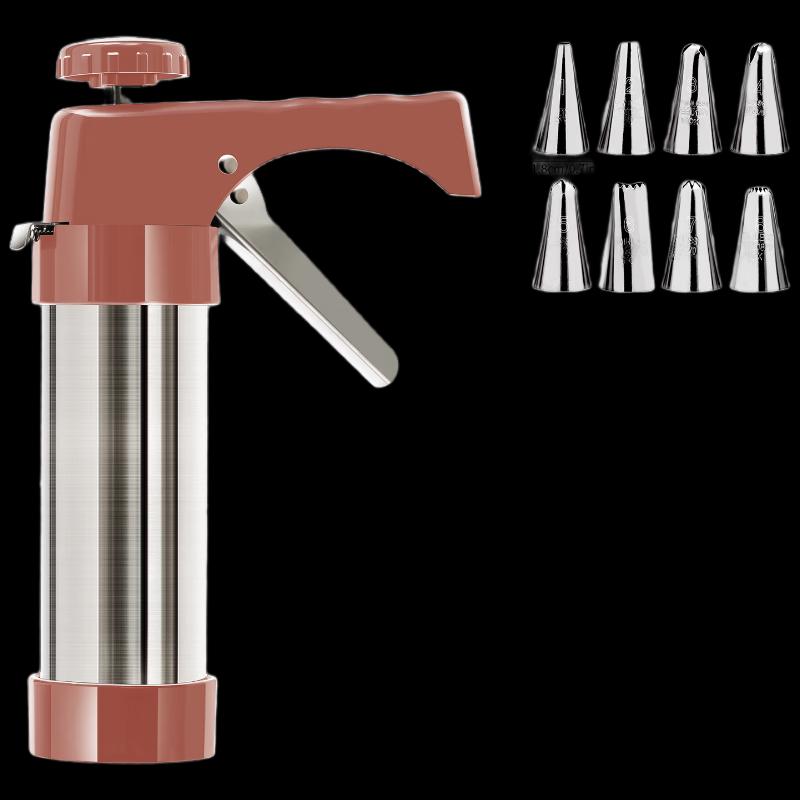 Ruhan Multifunction Stainless Steel Cookie Press & Cream Gun