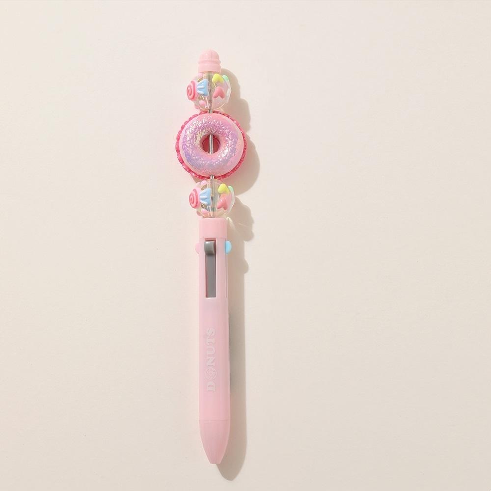 

1 шт. гелевая ручка-пончик для письма, маркер-линейка, 4 цвета, 0,5 мм, шариковая ручка для письма от руки