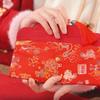 Brocade Embroidered Chinese New Year Red Wallet Traditional God of Wealth Red Pocket  Graduation