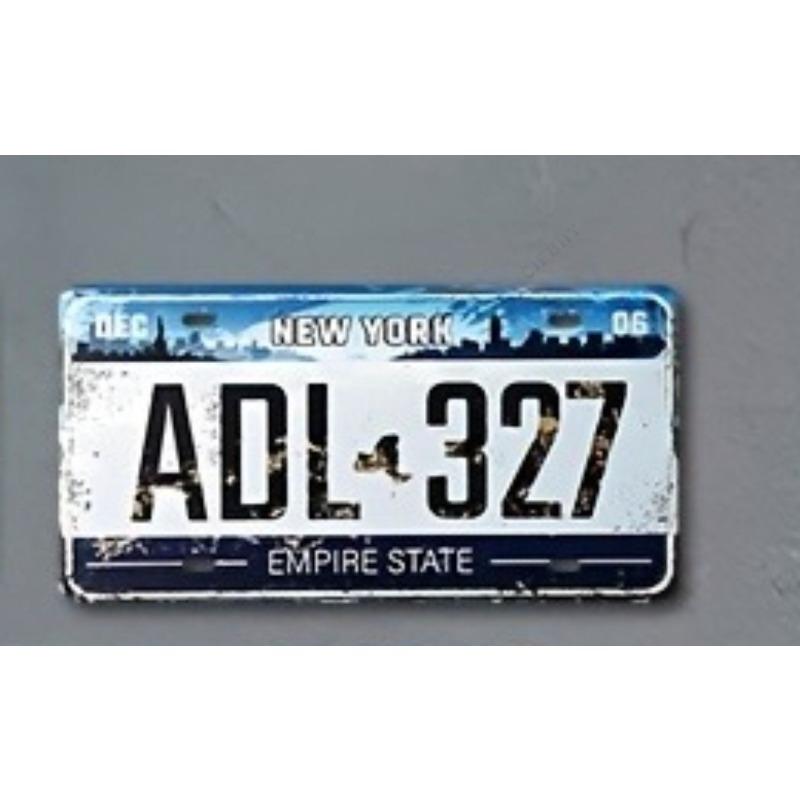 Souvenir Metal License Plate, Custom Auto Sign 15x30cm