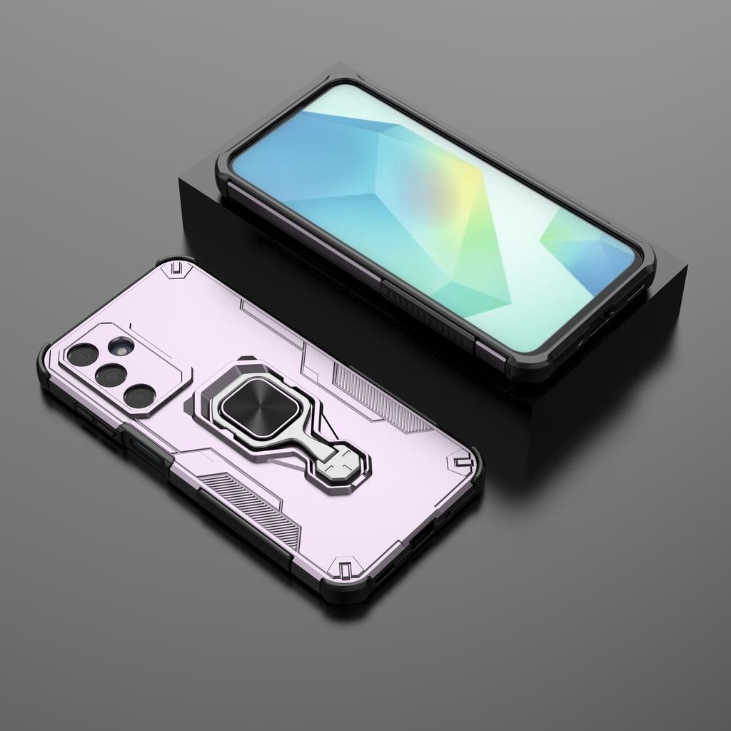 For Samsung Galaxy A35 5G Case Rotatable Ring Kickstand PC+TPU Shockproof Phone Cover