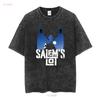 Salems Lot Klassischer Horrorfilm Vampir T-Shirt 255 Lang- oder Kurzarm Vintage Gewaschenes Oberteil Für Den Alltag Vielseitig