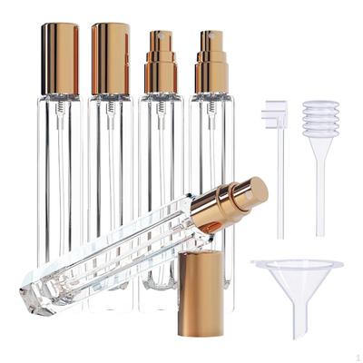5er-Pack 10ml Glas-Zerstäuberflaschen mit auslaufsicherem Design für Duft