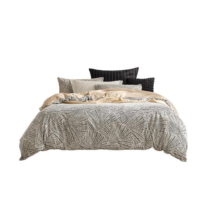 Luolai Pure Cotton Thickened Flannel Bedding Set 1.2m 3-Pc Set (150x215cm)
