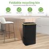 105L Trash Can Kitchen Household Recycling Bin Foldable Oxford Cloth Large Capacity Collecting Bottle Portable Recycling