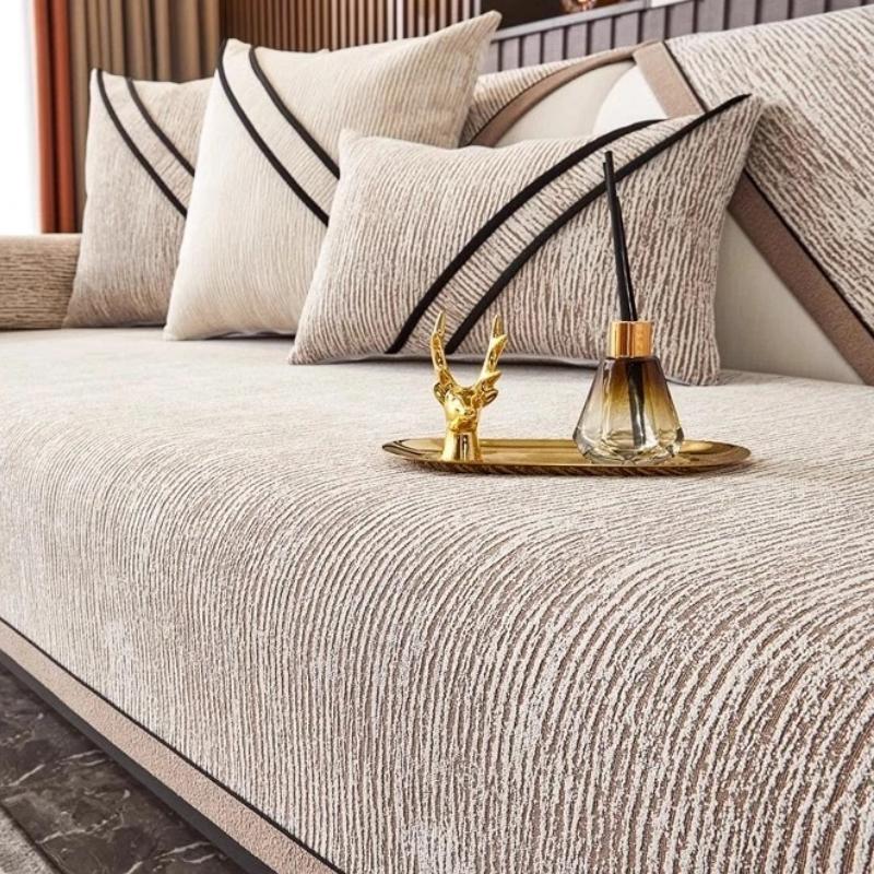 

Чехол для подушки дивана шенилл, высококачественная нескользящая подушка для сиденья, универсальный для всех сезонов чехол для дивана прямой ряд 110x160cm