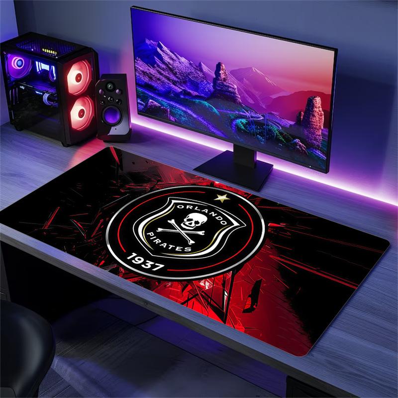 Orlando Pirates Print Cushion Non-slip Laptop Tablet Big Mousepad XXL Mat Mini PC Playmat With Lock edge