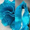 Metallisch Glänzender Große Welle Spitze Stoff 15cm Breit 1 Yard Falten Netz Organza DIY Styling Nähen Rüsche Kleid Zubehör