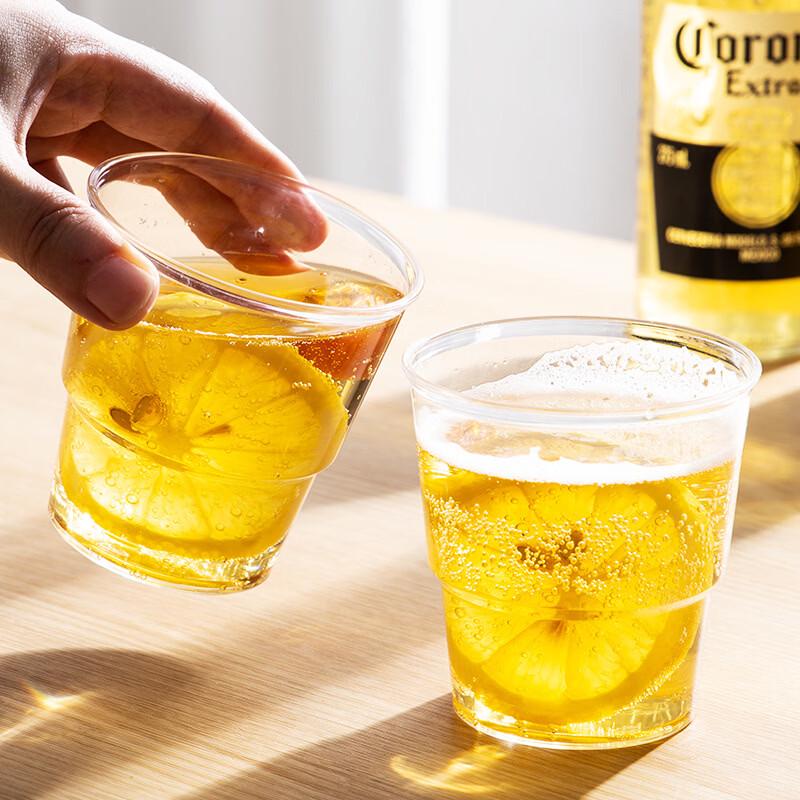 Xi He 300ml Disposable Transparent Thickened Aviation Cups, 200 Count