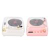 BT Speaker Retro Record Player Shaped Decorative Speaker for Bedroom Bedroom Gift 3.7V