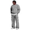 Herren Layer Sweatshirt und Cargohosen Set mit elastischem Bund