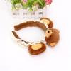 Soft Plush Lace Bear Headwear For Kids Comfortable Hairband Lightweight Hair Accessory For Sensitive Skin