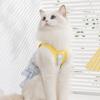 Summer cute thin breathable puppy kitten cartoon suspender skirt medium and small dog dog pet cat clothes