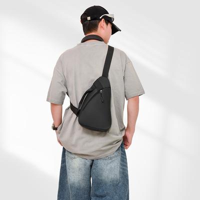Japanese Sports Breast Bag, Messenger Bag, Cross-border Korean Version of Versatile Casual Mobile Phone Fanny Pack, Simple Multi-function Bag
