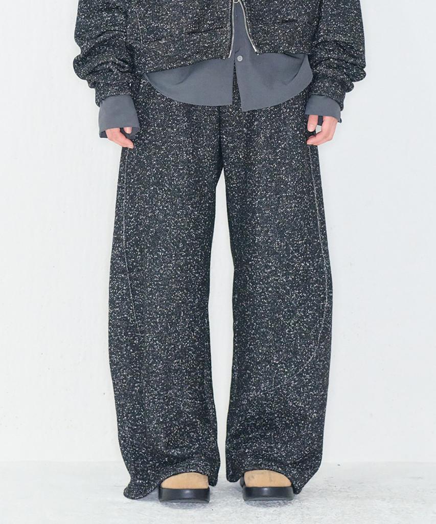 Kamino Heathered Wide Pants Black