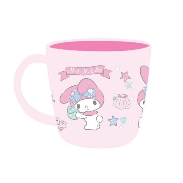 Lilpang My Melody Double Color Handle Cup 230ml, Mixed Colors, 2 Pieces