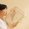 Pu Transparent Portable Cosmetic Storage Bag PVC Make Up Bag Travel Storage Bag Beach Bag  Shower
