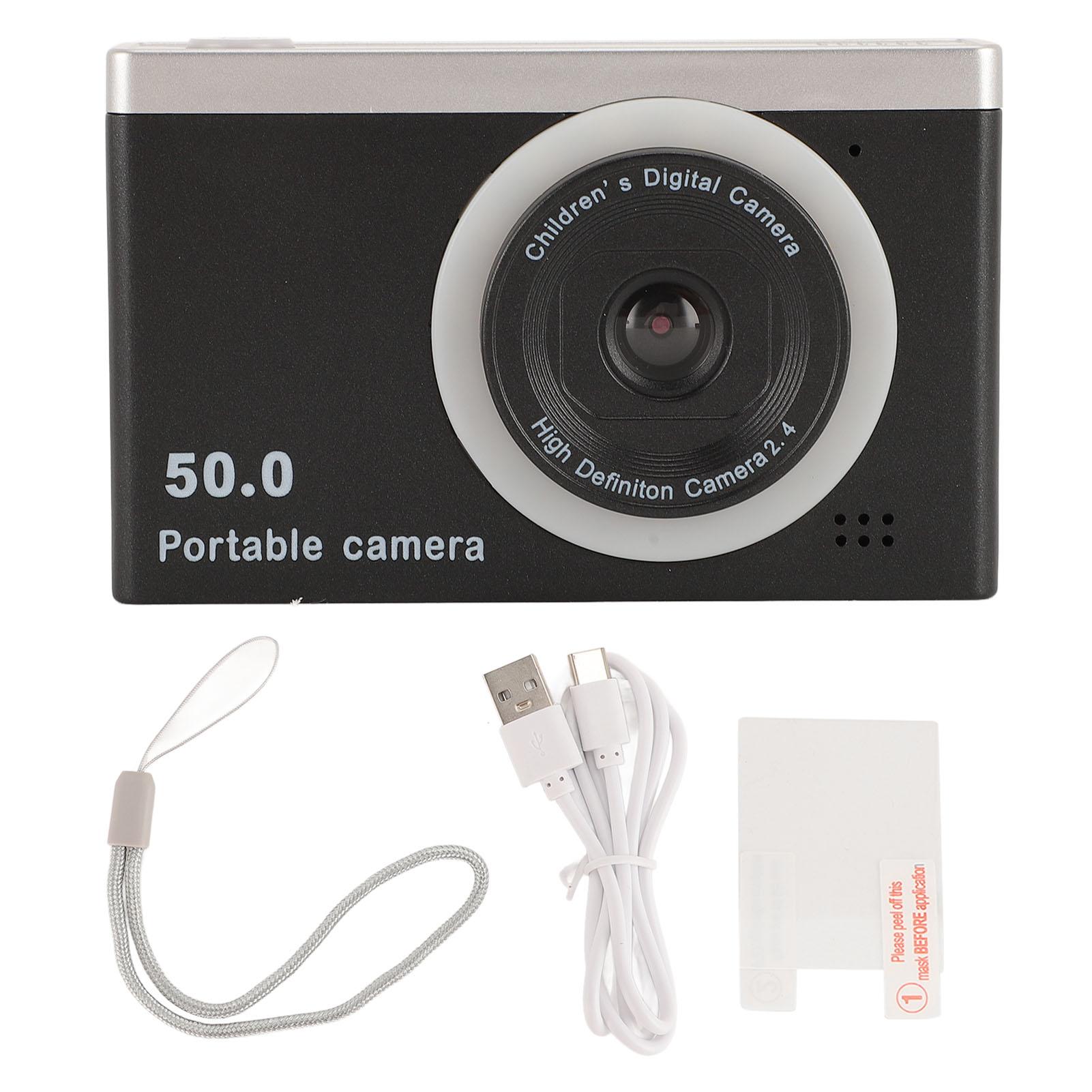 

Digital Camera 40MP 1080P 2.4 Inch Screen 8x Digital Zoom Front Rear Dual Lens Compact Camera for срібло сірий колір
